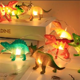 Strings Children's LED Lamp With Luminous Dinosaur Realistic Appearance Gift Halo Super Interesting Plastic Toy 10 / 20 LedLED StringsLE