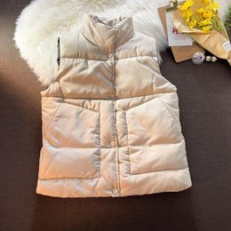 Men's Vests S-5XL Plus Size Mens Vest Lightweight Puffer Outerwear Plain Colour Winter Warm Quilted Sleeveless Jacket Coats XXXXXL Guin22