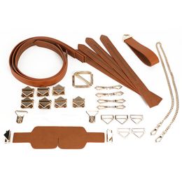 LOCKINK 2021 Brand New BDSM Bondage Restraints flirt sexy Toys Innovative Leather Kit Ratchet Buckle Hand cuffs Hogtie