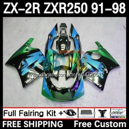 Body Kit For KAWASAKI NINJA ZXR-250 ZX 2R 2 R R250 ZXR 250 ZXR250 1991 1992 1993 1994 1995 1996 1997 1998 9DH.23 ZX-R250 ZX-2R ZX2R 91 92 93 94 95 96 97 98 Fairing black green