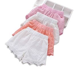 Girls' shorts summer clothes thin children's cotton-side pants P4118 220419