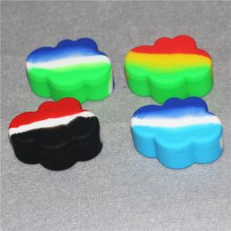Cloud Shape nonstick wax containers food grade silicone boxes 22ml silicone container dab storage jars oil holder DHL