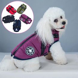 Dog Apparel Pet Harness Vest Clothes Puppy Clothing Waterproof Jacket Winter Warm For Small Dogs Shih Tzu Chihuahua Pug CoatDog ApparelDog