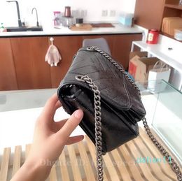 2022-Famous Womens Designer Shoulder Bags Luxury Monochrome Evening Bags Fashion Leather Bag Black Lady Chain Purse Handbag Crossbody Totes