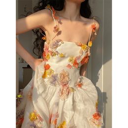-Nicho design feminino vestido flor applique princesa vestido 2022 novo tubo top suspender vestidos de noiva