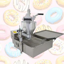 110V 220V donut machine for dessert shop with fryer commercial stainless steel doughnut maker