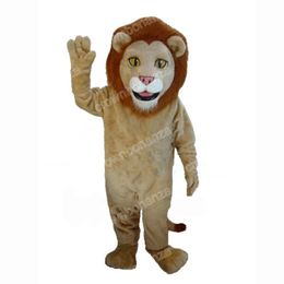 halloween Brown Lion Mascot Costumes High quality Cartoon Character Outfit Suit Xmas Outdoor Party Outfit Adult Size Promotional Advertising Clothings