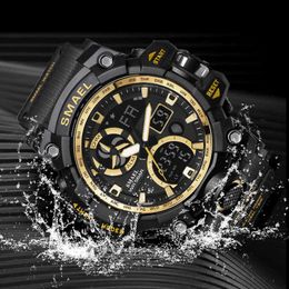 Military Set relógio masculino Waterproof 50M Stop Orange Bracelet Sets Watches men Luxury Brand LED