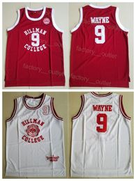Men Movie Hillman Basketball 9 Dwayne Wayne Jersey 1881 A Different World White College Retro Vintage Breathable All Stitched For Sport Fans Pure Cotton High/Top