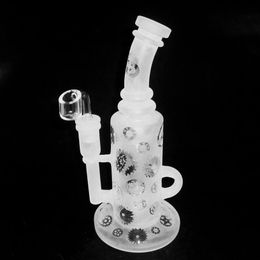 8.5 inches Glass bongs Tall Dab Rig hookah Recycler Bong Water Pipe Female joint size 14.4mm