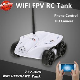 Intelligent WIFI FPV RC Tank Toys With 0 3MP HD Camera 50mins Battery Life Gravity Sensor Wi Fi Children s Gift 220608