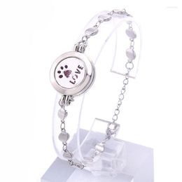 -Charm Bracelets Mode Frauen Locket Love Cat Armband Edelstahlkette Länge 21 cm geeignet für alle Agescharmcharmcharm Kent22