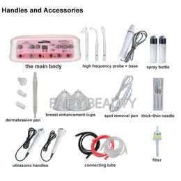 Multifunction 6 in 1 High frequency Ultrasonic skin care beauty equipment Breast care machine