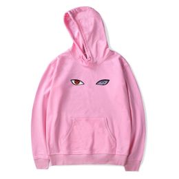 Anime hoodie sasuke yazma tekerleği göz baskılı hoodies erkekler kazak kadınları iki boyutlu reenkarnasyon gözleri sweatshirt harajuku y2k sokak kıyafeti moda çifti