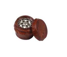 Smoking hookah Pipe Direct selling new and innovative 42mm plastic cigarette grinder rosewood TOBACCO GRINDER wholesale oF accessories