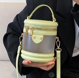 Evening Bags Women's Small 2022 Summer Trendy All-match Shoulder Messenger Bag Fashion Simple Cylinder Personality HandbagEvening