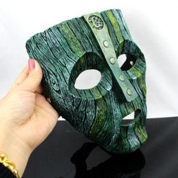 Son of the Mask 2 Loki Cosplay Anime Carnival Party Half Face Children Adults Kids Halloween Prop Resin Strange Funny Masks 220715