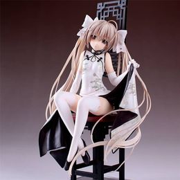 23CM Yosuga no Sora Figure PVC Action Anime Collection Peripherals Doll Model Toys cheongsam for children gifts 220520