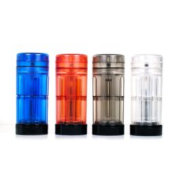 New Plastic grinders horn 6-TUBE SMOKE FILLER Herb Grinder Manual cigarette rolling machine