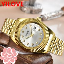 Mens Automatic Dating Top Watch 40mm Date Function 904L Stainless Steel Waterproof Clock Sapphire Luminous Success Business Wristwatch