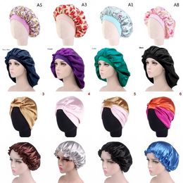 DHL Silk Night Cap Hat Can Hang Mask Women Head Cover Sleep Cap Satin Bonnet for Beautiful Hair Home Cleaning Hair Supplies CPA3306 B0528PF