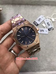 4 Colours Excellent U1 men Wristwatches 15400OR.OO.1220OR.01 15400 41mm Yellow Rose gold Luminescent Automatic mechanical Mens Watch Watches