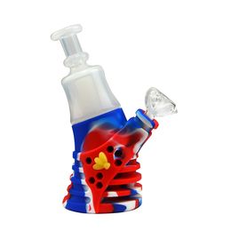 Explosive models Silicone Pipe Bong Smoking Set Bee Silicone Hookah Factory direct sales