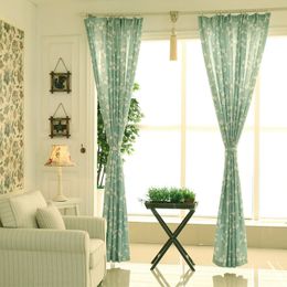 Window Curtain for Kitchen Living Room Bedroom Floral Luxury Flowers treatment Short Curtains Small Panel Customized W220421