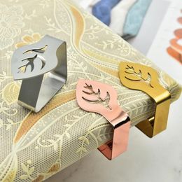 Clothing Storage & Wardrobe 4pcs Stainless Steel Tablecloth Clip Leaf Shape Stable Clips Table Cover Clamps Holder Wedding Home Garden