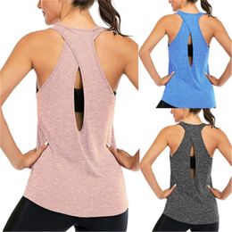 Womens Cross Backless Workout Tops for Women Racerback Tank Tops Open Back Running Muscle Yoga Shirts Clothes Clothing