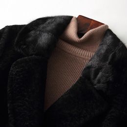Women's Fur & Faux Korean Vintage Mink Collar Wool Female Jacket Autumn Winter Coat Women Clothes 2022 Warm Long Tops Manteau Femme ZT4210