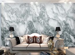 Custom 3D wallpaper mural living room bedroom Ultra HD Simple Ink and Wash Marble Muralbackground wall stickers
