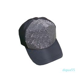 Sparkle Diamond Letter Bucket Hat Unisex Street Style Rhinestone Fisherman Hats Couple Crystal Ball Caps