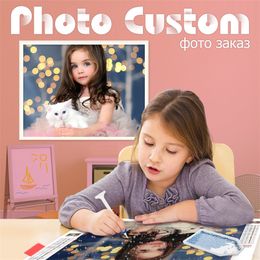 HUACAN Po Custom 5D Diamond Painting Cross Stitch Kit Full Square Diamond Embroidery Art Home Decoration 220623