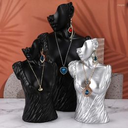 Jewellery Pouches Bags Mannequin Resin Necklace Bust Earring Pendant Display Stand Rita22