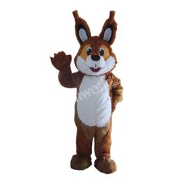 Halloween new Brown Squirrel Mascot Costume High Quality Cartoon Character Outfits Suit Unisex Adults Outfit Christmas Carnival fancy dress