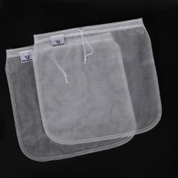 2 teile/los Nussmilch Beutel Filter Mesh Tasche Wiederverwendbare Kaffee Saft Nylon Lebensmittel Sieb 11,8 x 11,8 Zoll Mehrere sieb HHA1680