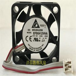 Wholesale fan:Original Delta 4010 EFB0412VHA DC12V 0.23A/0.20A three-line high-volume 4CM cooling fan