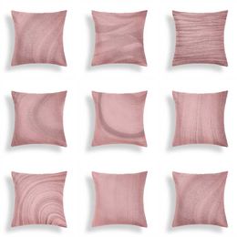 Cushion/Decorative Pillow Rose Gold Agate Textures Cushion Cover Geode Pink Sofa Cushions Throw Home Decor PillowcasesCushion/Decorative