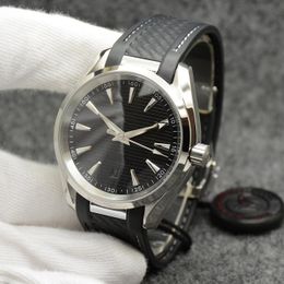 Style Black Dial Watch 42mm Automatic Mechanical Stainless Steel Glass Back Sports Sea Mens Watches 080