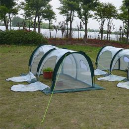 2m PE Tunnel Garden Tent Insulation Cover Removable Plant Tent Succulent Waterproof Mini Agriculture Greenhouse