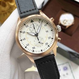 Diameter 42MM Frame High Quality Men's Watch Simple style Quartz movement Fashion trend wrist watch needle buckle belt