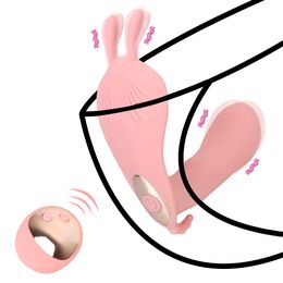 Wearable Rabbit Dildo Vibrator sexy Toys for Women G Spot Massager Adult Products Panty Clitoris Stimulator