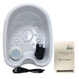 Home Ion Cleanse Detox Foot Spa Massage Plastic Foot Tub Bucket Foot Bath Detox Device Ionic Detox Machine Men Health Care Tools