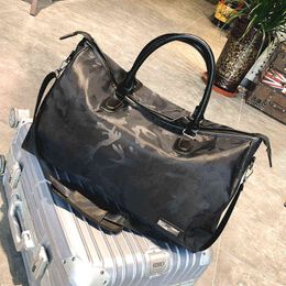 duffle bags Korean Short Distance Camouflage Travel Bag Simple Fitness Women's Nylon Handbag Single Shoulder Diagonal Bag 220707