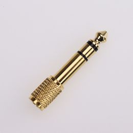 6.35mm Male Plug to 3.5mm Female Connector Headphone Amplifier Stereo Audio Adapter Microphone AUX Converter