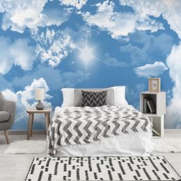 Custom 3D Photo Wallpaper Mural cloud Sun sky Living Room Sofa Bedroom TV Background Wall Paper