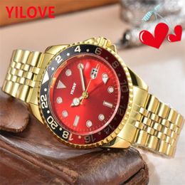 High Quality Men 40mm Watch 316L Stainless Steel Strap Clock Japan Quartz Imported Movement Waterproof Luminous Layer Glass Mirror Calendar Wristwatch