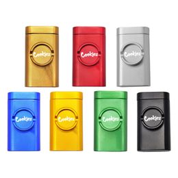 Aluminium dugout Cigarette Mill smoke pipe all in one metal cigarette case set