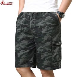 Men's Shorts Camouflage Camo Cargo Men Mens Pure Cotton Casual Male Loose Work Man Short W220426